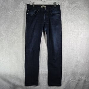 Naked & Famous Selvedge Jeans Mens Size 32x32 Dark Blue Denim Tapered